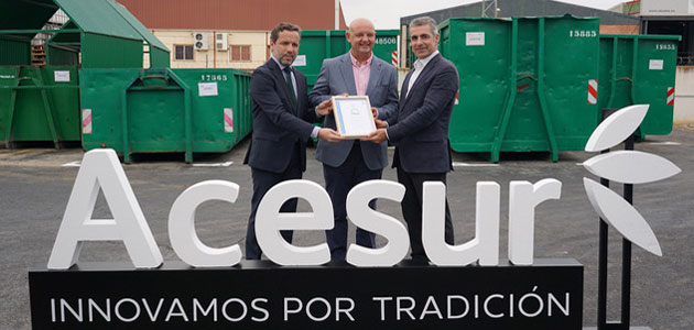 Acesur obtiene el sello 'Residuo Zero' del Grupo Saica en su planta de Dos Hermanas